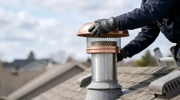 Fitting a full-width chimney cap in Belford
