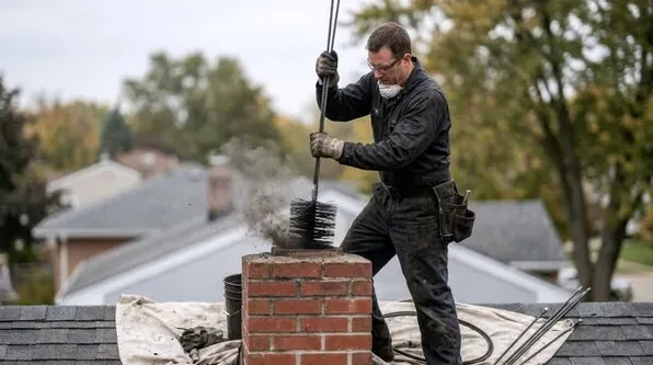 Rooftop sweep in Port Monmouth, NJ